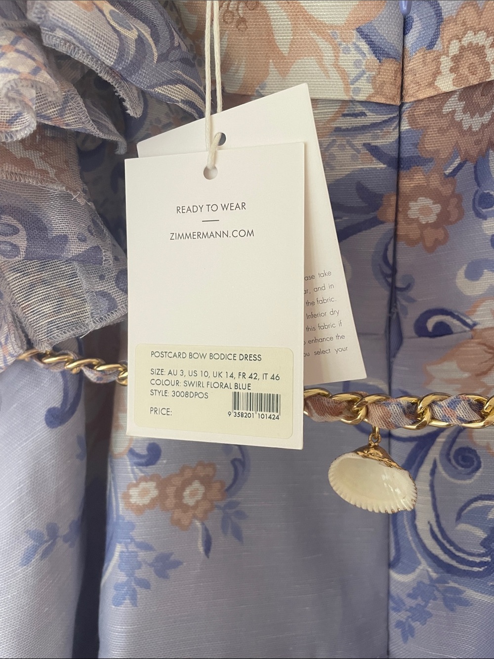 Zimmermann postcard bodice bow dress - Picture 6 of 9